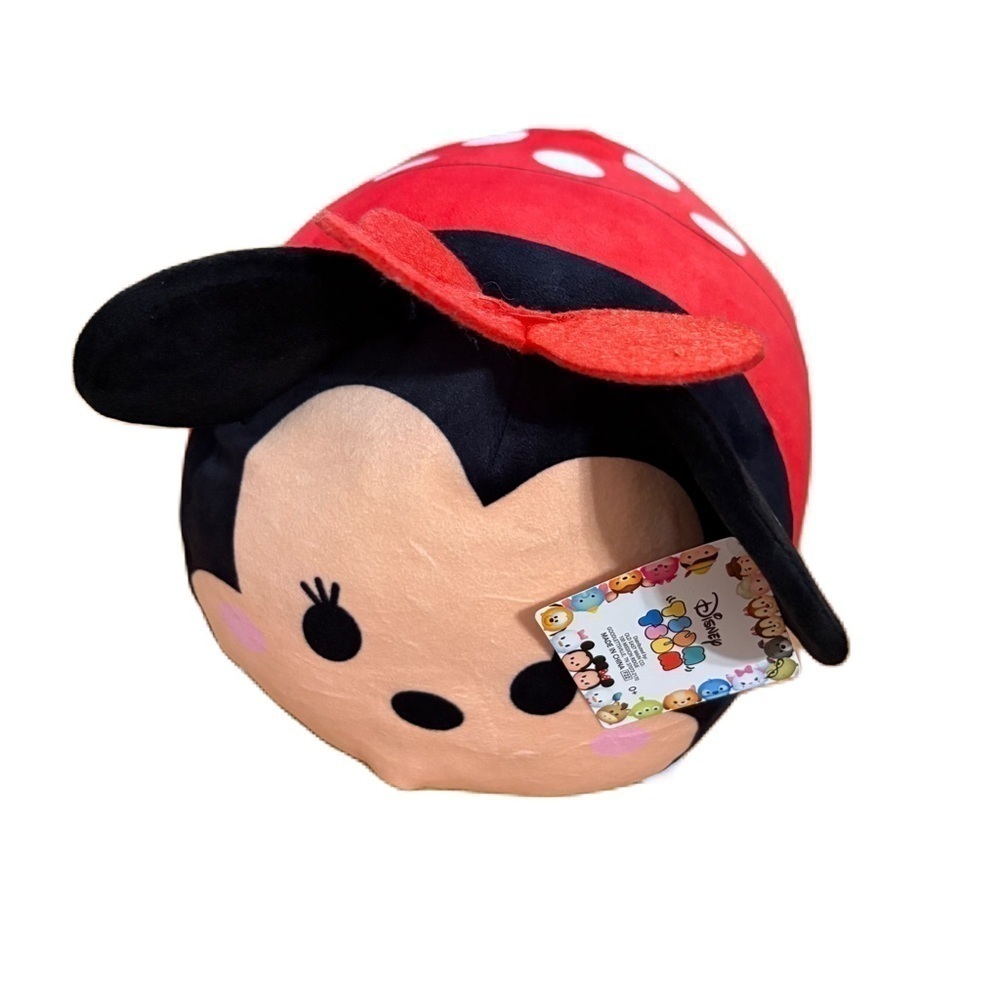 Disney Minnie Mouse Tsum Tsum Large Plush Stuffed Animal Red NEW